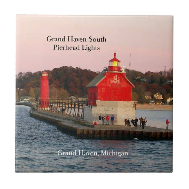 Grand Haven South Pierhead Lights tile (Front)