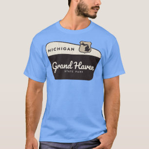 Grand Haven State Park Michigan Welcome Sign T-Shirt