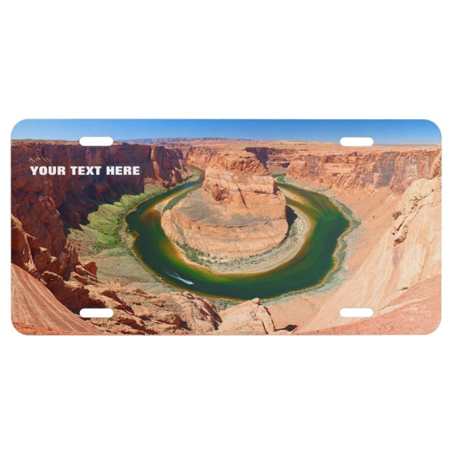Grand Horse Shoe Bend Canyon Custom Customizable License Plate (Front)
