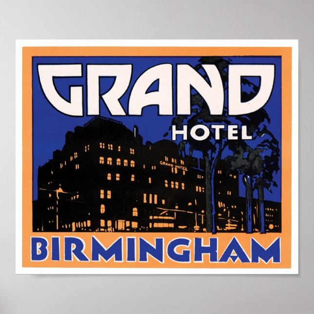 Grand Hotel Birmingham Poster (Front)