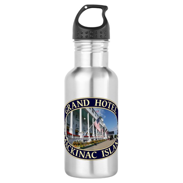 Grand Hotel Mackinac Island, Michigan Stainless Steel Water Bottle (Front)