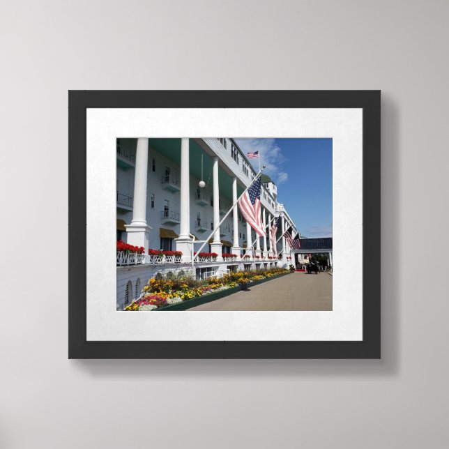 Grand Hotel on Mackinac Island, Michigan Framed Art (Framed Front)
