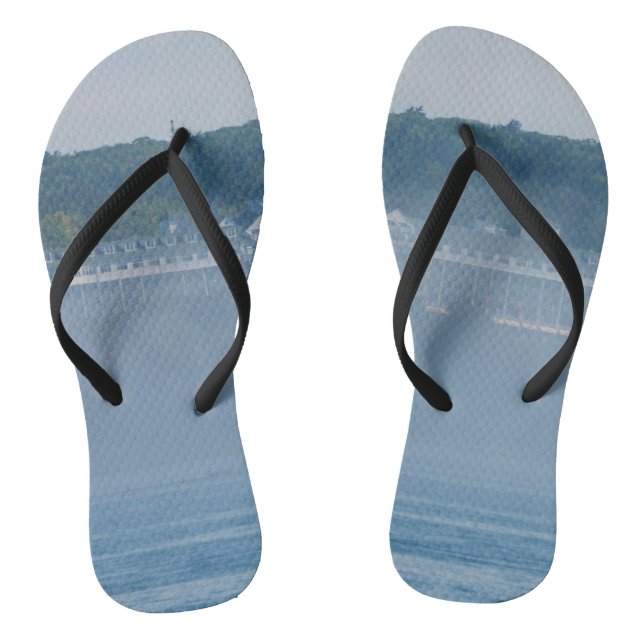 Grand Hotel Through The Fog Flip Flops (Footbed)