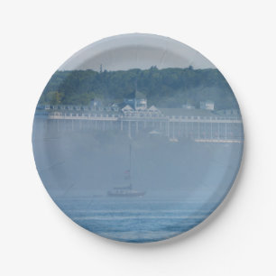 Grand Hotel Through The Fog Paper Plates