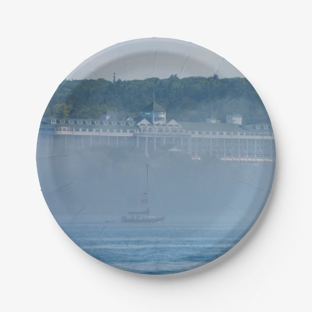 Grand Hotel Through The Fog Paper Plates (Front)