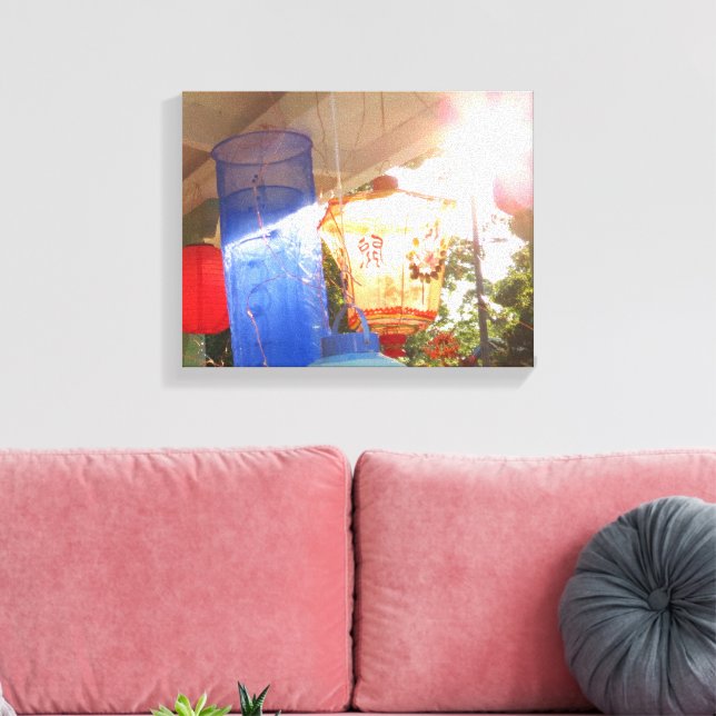 Grand Illumination Lanterns - Martha's Vineyard Canvas Print (Insitu(LivingRoom))