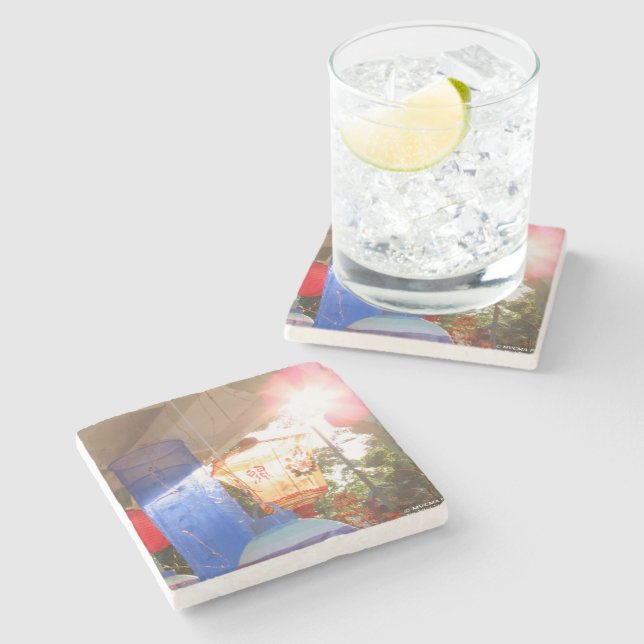 Grand Illumination Lanterns - Martha's Vineyard Stone Coaster (Side)