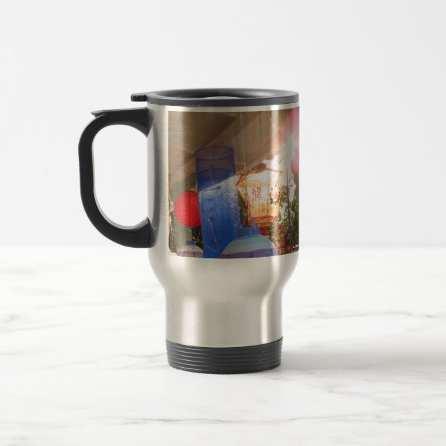 Grand Illumination Lanterns - Martha's Vineyard Travel Mug (Left)