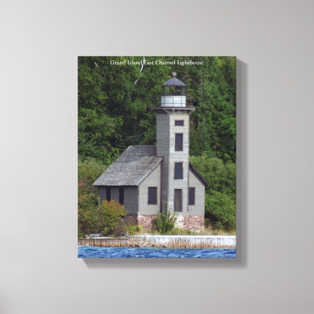 Grand Island East Channel Lighthouse canvas print (Front)