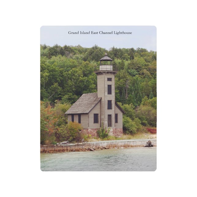Grand Island East Channel Lighthouse Metal Print (Front)