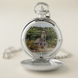 Grand Island East Channel Lighthouse pocket watch