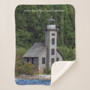 Grand Island East Channel Lthse sherpa blanke Blanket
