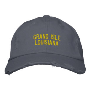 Grand Isle, Louisiana Embroidered Cap