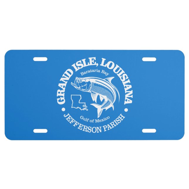 Grand Isle (tarpon) License Plate (Front)