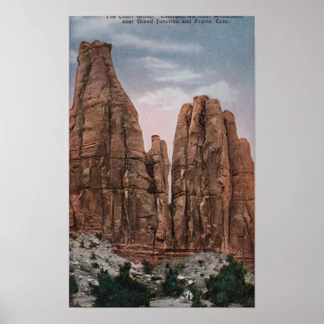 Grand Junction, CO View of CO National Monumen Poster Zazzle