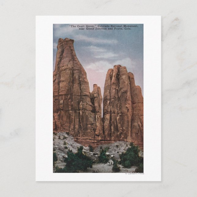 Grand Junction, CO - View of CO National Monument Postcard (Front)