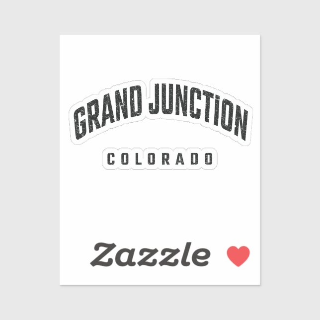 Grand Junction Colorado CO Sticker (Sheet)
