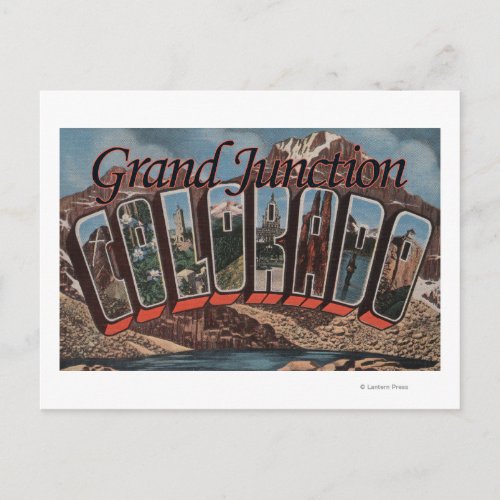 Grand Junction Colorado _ Large Letter Scenes Postcard