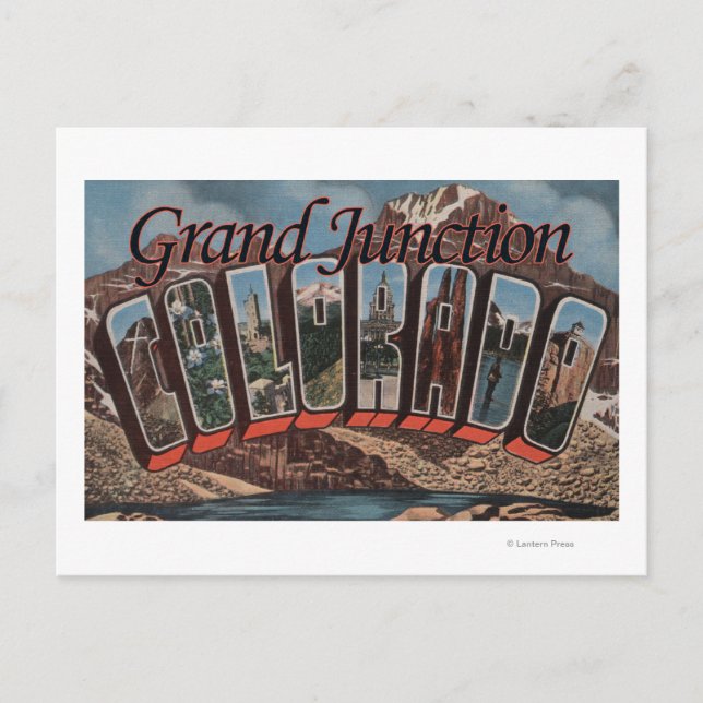 Grand Junction, Colorado - Large Letter Scenes Postcard (Front)