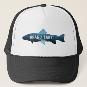 Grand Lake Colorado Fish Trucker Hat