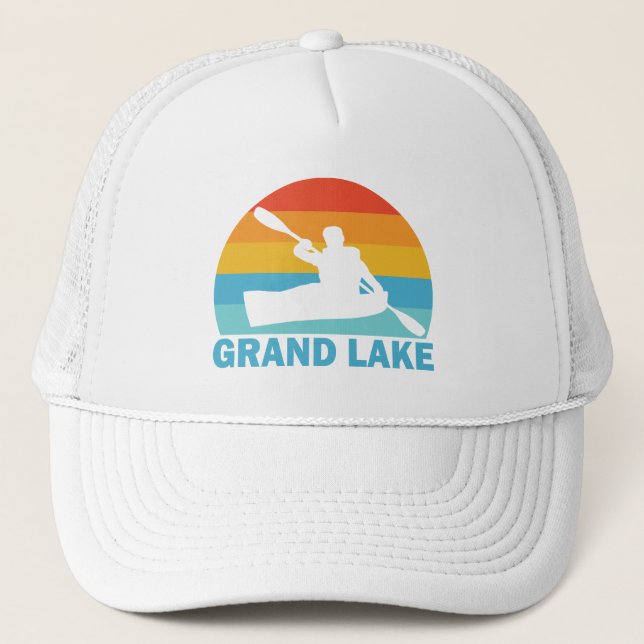 Grand Lake Colorado Kayak Trucker Hat (Front)