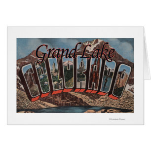 Grand Lake, Colorado - Large Letter Scenes Cards