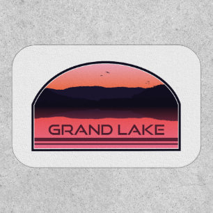 Grand Lake Colorado Red Sunrise Patch