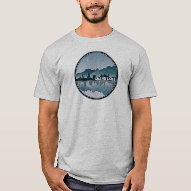 Grand Lake Colorado Reflection T-Shirt (Front)