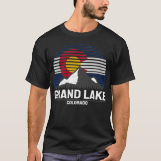 Grand Lake Colorado State Flag  Grand Lake County  T-Shirt