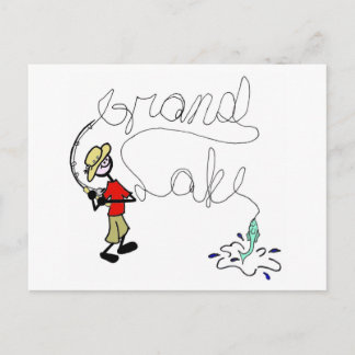 Grand Lake Fishing Postcard