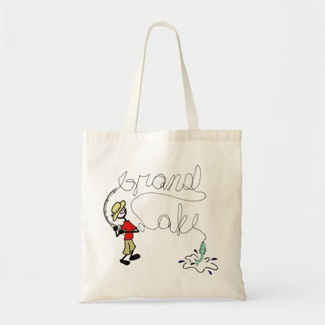 Grand Lake Fishing Tote Bag (Front)