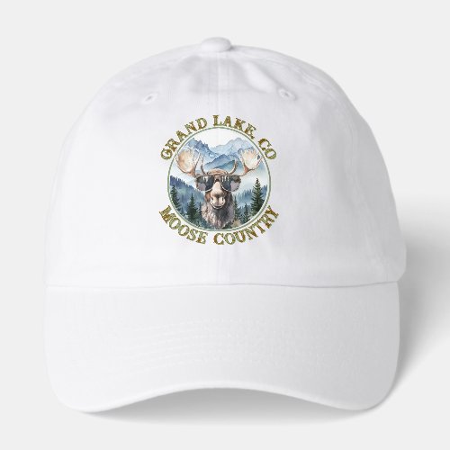 Grand Lake Moose Country Baseball Cap Hat