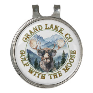 Grand Lake Moose Country Baseball Cap Hat Golf Hat Clip