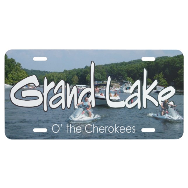 Grand Lake OK license plate (Front)