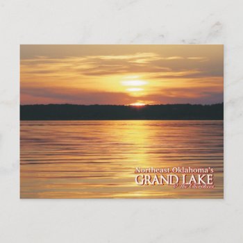 Grand Lake Oklahoma Post Card Sunset by signlady29 at Zazzle