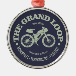 Grand Loop (MTB) Metal Ornament