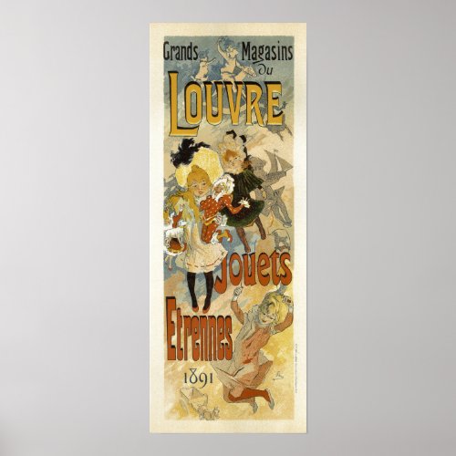 Grand Magasin Louvre Jouets Vintage French Ad Poster
