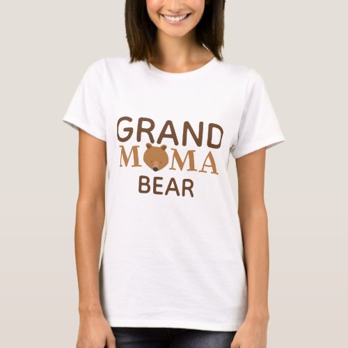 Grand Mama Bear Grandmother T_Shirt