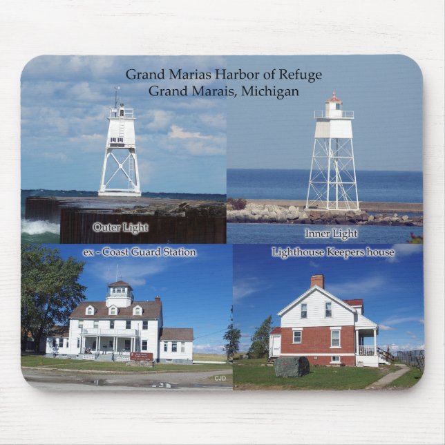 Grand Marais Harbor of Refuge mousepad (Front)