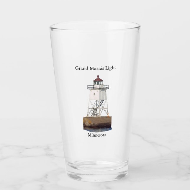 Grand Marais Light MN glass (Front)