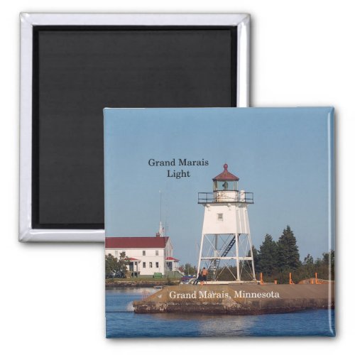 Grand Marais Light MN magnet