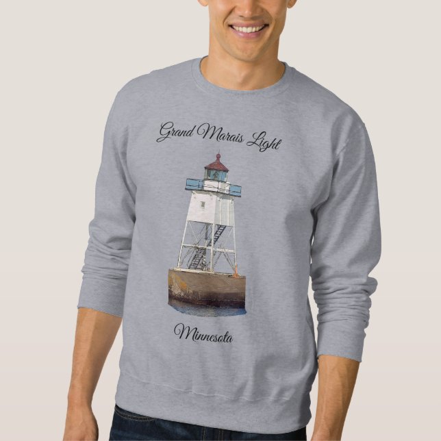 Grand Marais Light MN shirt black lettering (Front)