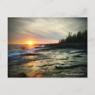 Grand Marais sunset 1 Postcard