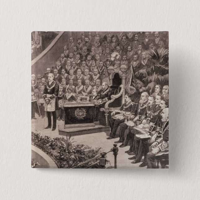 Grand Masonic Gathering in the Royal Albert Pinback Button (Front)