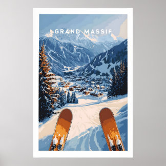 Grand Massif Ski Wall Art 1