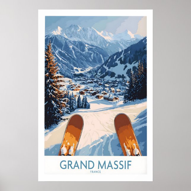 Grand Massif Ski Wall Art Print 1 (Front)