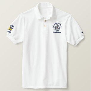 Grand Master, Customize it for your lodge. Embroidered Polo Shirt