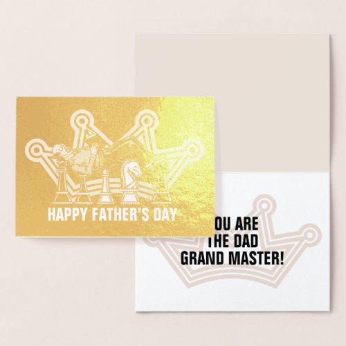 Grand Master Dad Fathers Day Foil Card