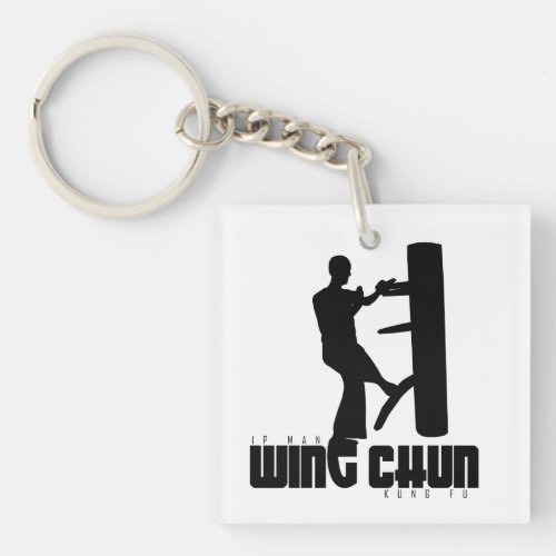 Grand Master _ Ip Man Wing Chun Wooden Dummy Keychain