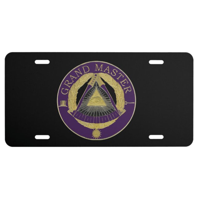 Grand Master License Plate (Front)